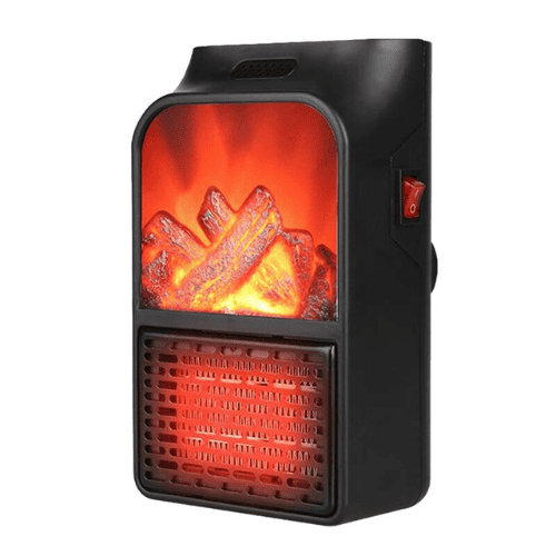 Flame Heater 900W - Mini Portable Electric Fireplace Warmer for Cozy Spaces