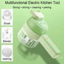 4 in 1 Electric Vegetable Cutter Set Portable Wireless