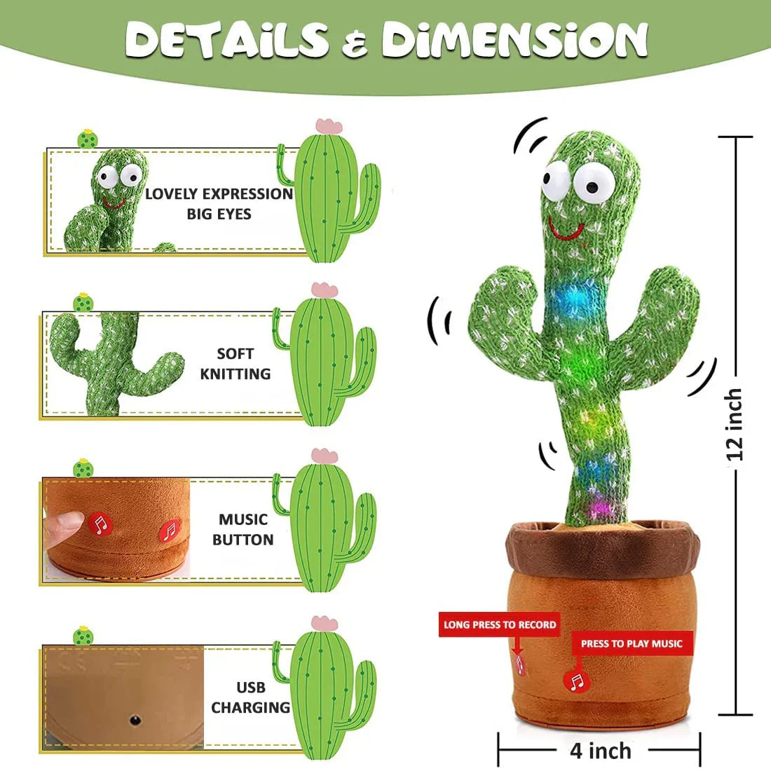 Cactus for kids toy