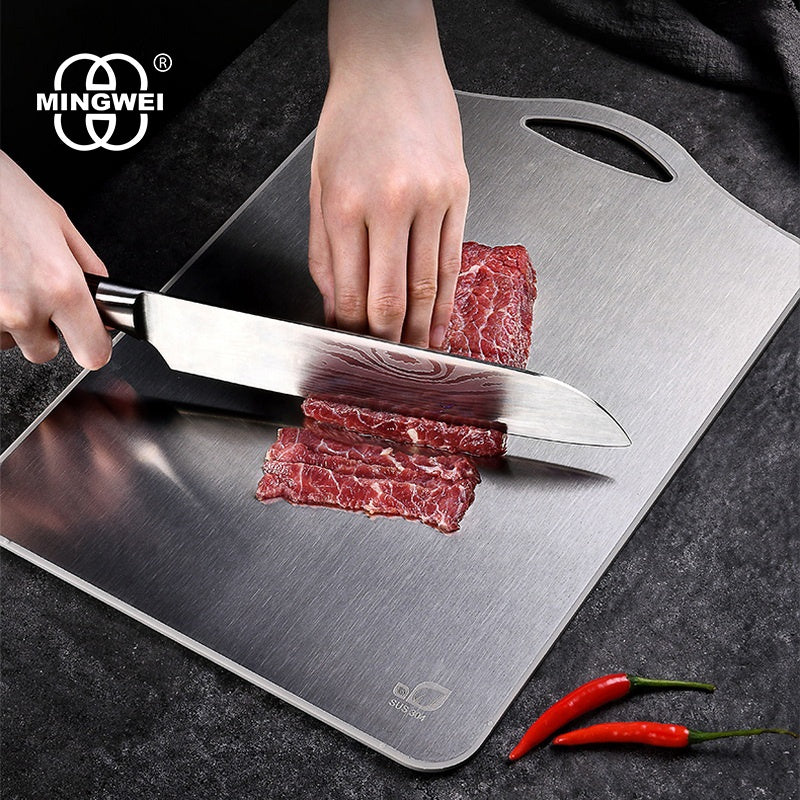 Stainless Steel Chopping board with handle